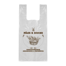 SACOLA PAES E DOCES 38X48CM BRANCA COM 2KG - 9342 