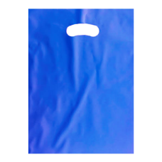 12847 - SACOLA BOCA DE PALHAÇO 20X30 AZUL COM 1KG