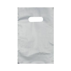 12848 - SACOLA BOCA DE PALHAÇO 20X30CM  CINZA COM 1KG