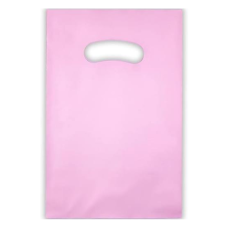 8565 - SACOLA BOCA DE PALHAÇO 25X35CM ROSA COM 1KG