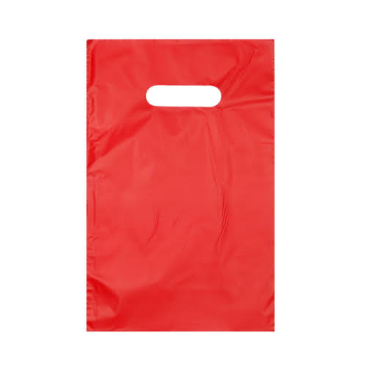 8642 - SACOLA BOCA DE PALHAÇO 40X50CM  VERMELHA COM 1KG