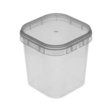 POTE QUADRADO COM TAMPA 500ML PLASTILÂNIA COM 10 -9002 