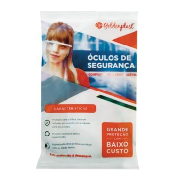 0619 - ÓCULOS DE SEGURANÇA INCOLOR GOLDENPLAST