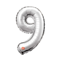 9177 - BALÃO METALIZADO 9 27 PRATA SÃO ROQUE