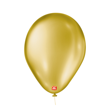 3245 - BALÃO CINTILANTE 7 DOURADO SÃO ROQUE COM 50