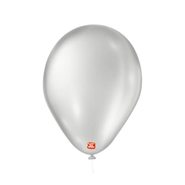 3262 - BALÃO CINTILANTE 9 PRATA SÃO ROQUE COM 25
