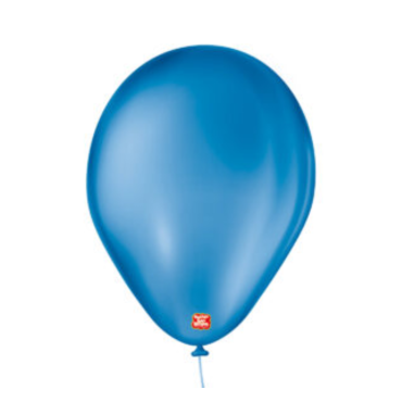 3250 - BALÃO LISO 7 AZUL COBALTO SÃO ROQUE COM 50