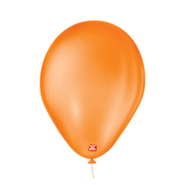 BALÃO LISO 7 LARANJA MANDARIM SÃO ROQUE COM 50 -3259 