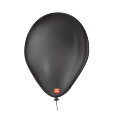 BALÃO LISO 7 PRETO EBANO SÃO ROQUE COM 50 -2772 