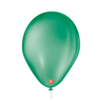 3256 - BALÃO LISO 7 VERDE FOLHA SÃO ROQUE COM 50