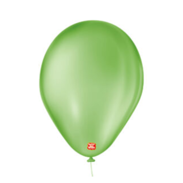 BALÃO LISO 7 VERDE MAÇA SÃO ROQUE COM 50 -3254 