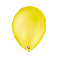 4049 - BALÃO LISO 9 AMARELO SÃO ROQUE COM 50