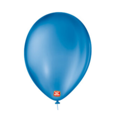  BALÃO LISO 9 AZUL COBALTO SÃO ROQUE COM 50 -3271