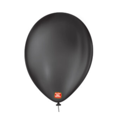 BALÃO LISO 9 PRETO EBANO SÃO ROQUE COM 50 -3273 
