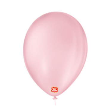3278 - BALÃO LISO 9 ROSA BABY SÃO ROQUE COM 50