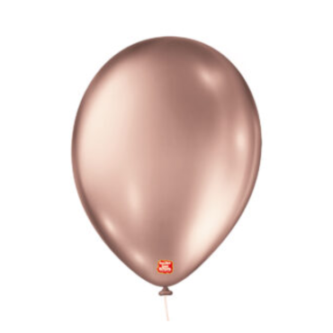 9899 - BALÃO METALLIC BALLOONS 9 ROSE GOLD SÃO ROQUE COM 25