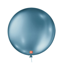 12595 - BALÃO METALLIC BALLOONS 5 AZUL SÃO ROQUE COM 25