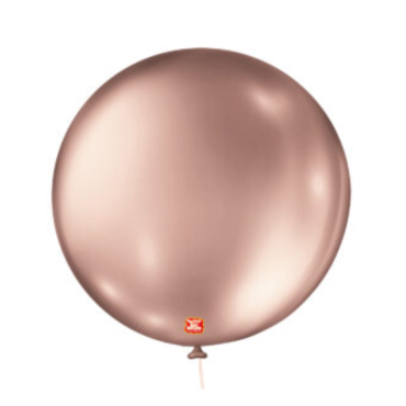 BALÃO METALLIC BALLOONS 5 ROSE GOLD SÃO ROQUE COM 25 -11212 