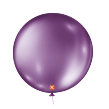12594 - BALÃO METALLIC BALLOONS 5 ROXO SÃO ROQUE COM 25