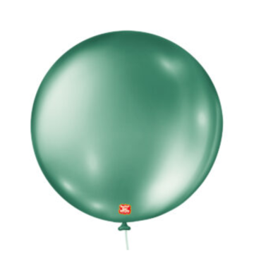 11213 - BALÃO METALLIC BALLOONS 5 VERDE SÃO ROQUE COM 25