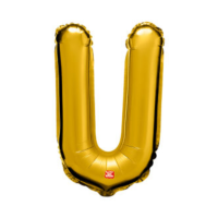 6081 - BALÃO METALIZADO U 16 DOURADO SÃO ROQUE