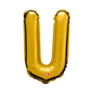 6081 - BALÃO METALIZADO U 16 DOURADO SÃO ROQUE