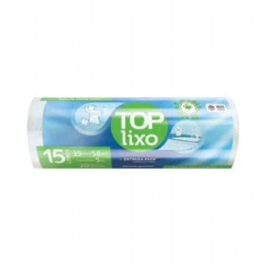  SACOS PARA LIXO 15L BRANCO EXTRUSA C/60 - 9245