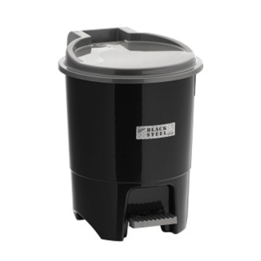  CESTO DE LIXO COM PEDAL 12,5L BLACK STEEL- 11665 
