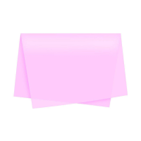 10095 - PAPEL SEDA 4,9X6,9CM ROSA COM 3
